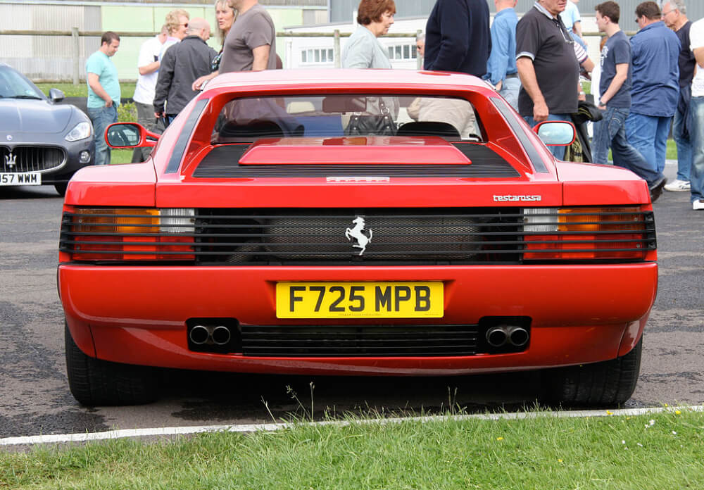 ferrari testarossa tył