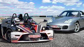 KTM X-BOW vs. Porsche 911 Carrera 