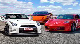 Lamborghini Gallardo vs. Ferrari F430 vs. Nissan GTR 