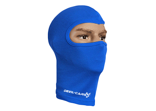 Niebieska kominiarka pod kask 