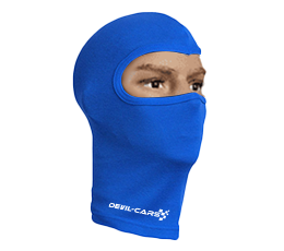 Niebieska kominiarka pod kask 