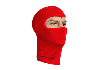 Czerwona kominiarka pod kask 